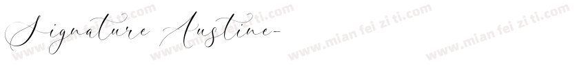 Signature Austine字体转换